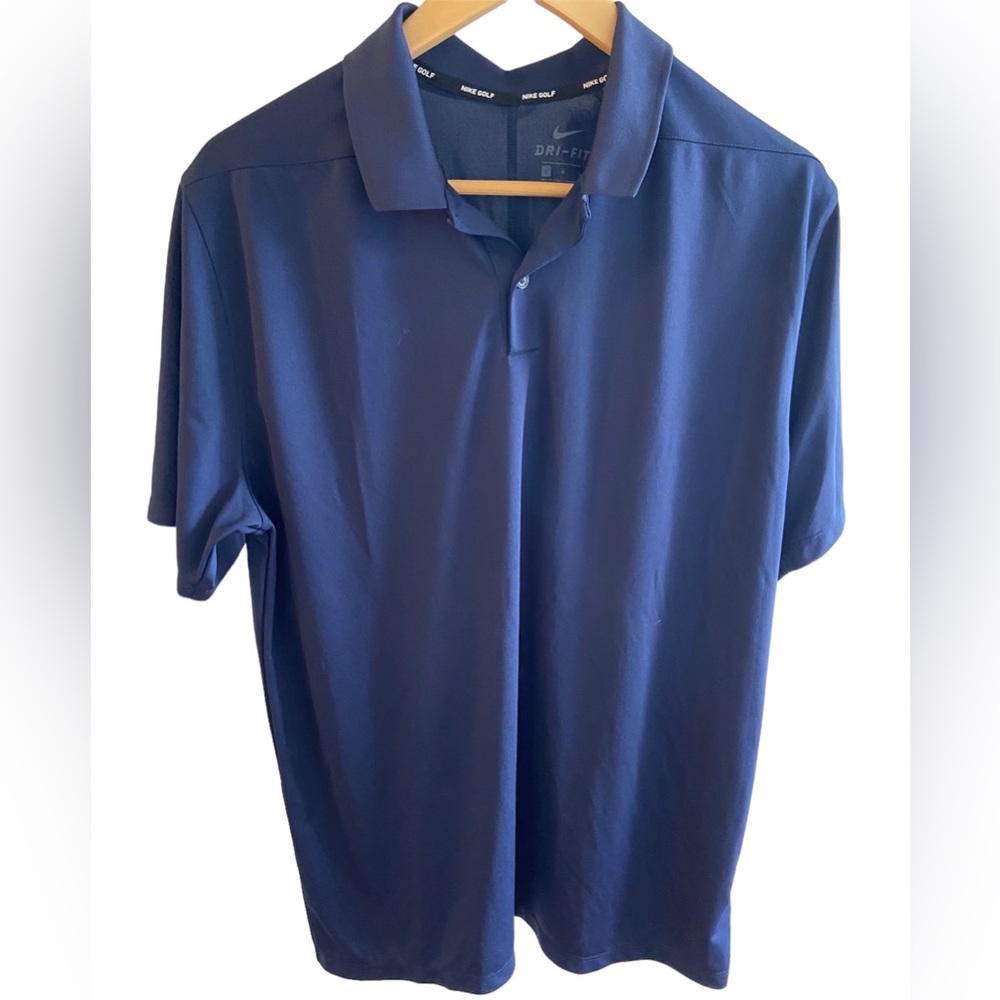 Nike Men’s Navy Blue Golf Performance Athletic polo shirt, barely worn, size L